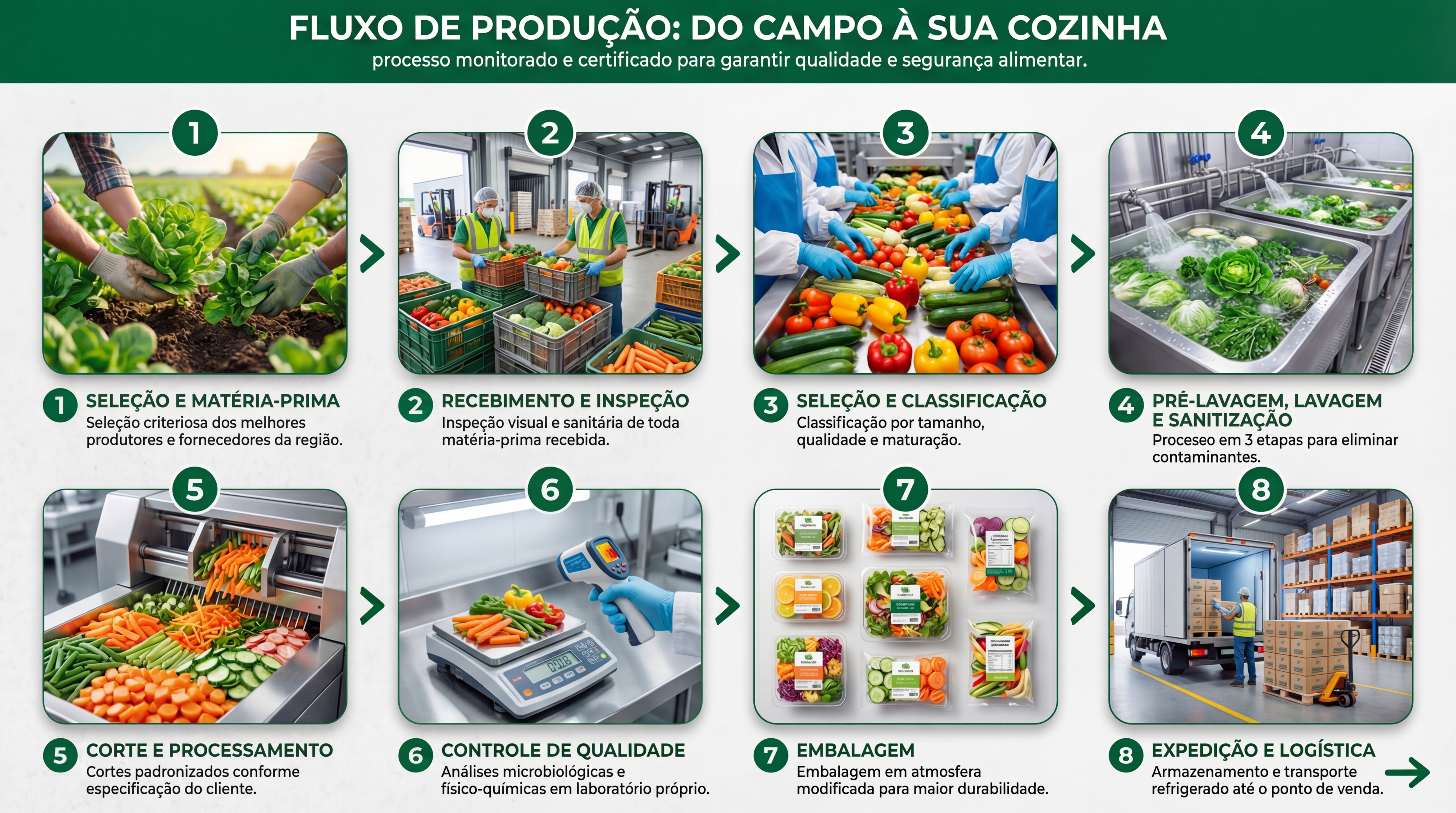 Processo Produtivo - 8 Etapas